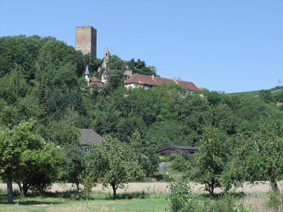 Unterwegs gibt es Burgen satt...