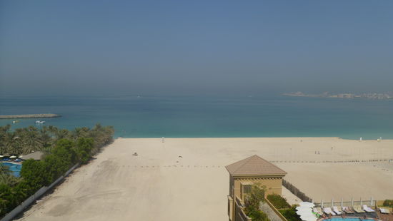 Der Blick von meinem Balkon auf den Persischen Golf