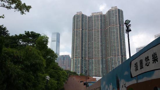 Da mal ganz oben wohnen.