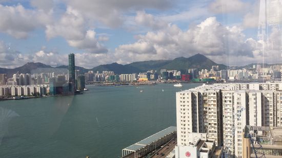 Blick aus dem Hotelzimmer im 26. Stock