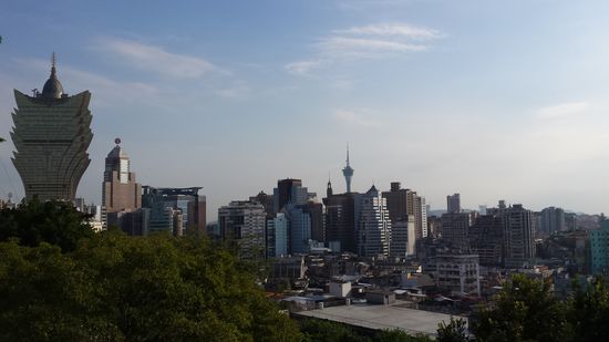 von wo man einen tollen Blick über die Skyline hat.