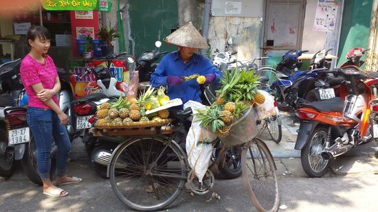 Auch sehr schmackhatf: Frische Ananas.