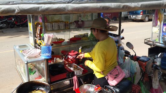 Einblick in eine Straßenküche