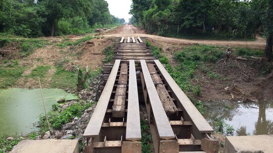 Hier verlief einst die Strecke ....