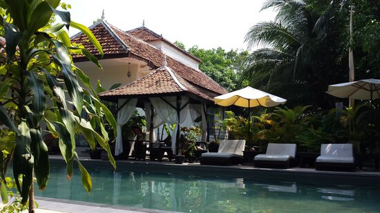 Schön: Der Hotelpool