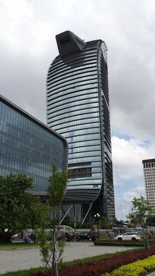 Die moderne Seite Phnom Penhs