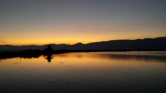 Idyllisch: Abendstimmung am Inle-See