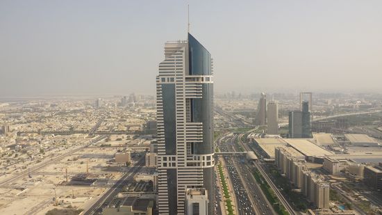 Der Blick aus dem Hotelzimmer