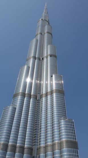 Noch das höchste Gebäuder der Welt: Der Burj Kalifa
