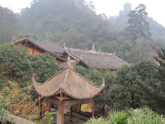 Natur plus Tempel rund um Chongqing