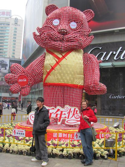 Tiger aus Cola-Dosen. Ich bin übrigens auch Tiger! Das wird mein Jahr!