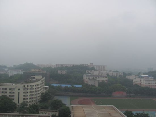 gleiche Sicht,  aber das tagtäglich!!! Wo ist denn der Berg hin????