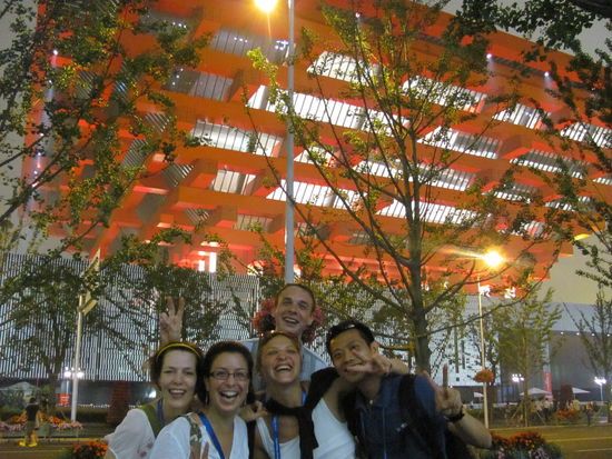 Gruppenfoto vor dem Chinesischen Pavillon durfte natürlich nicht fehlen