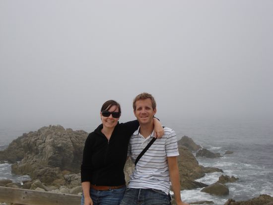 So siehts am 17-Mile-Drive bei Nebel aus..