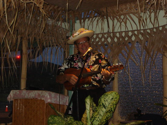 unser Empfang am fruehen Morgen