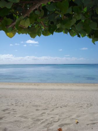 unsere Aussicht von den Strandliegen