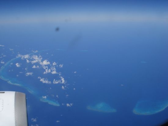 Great Barrier Reef beim Anflug