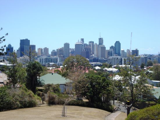 Aussicht auf die City vom Highgate Hill (Regulas "former home" )