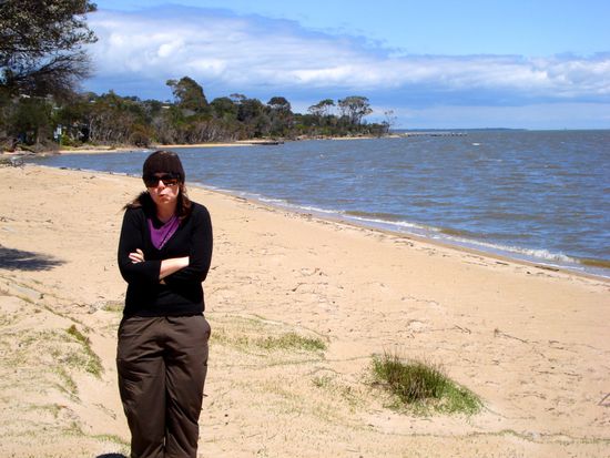 trotz heisser Sonne konnte es im Wind recht kalt werden..