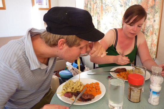 Wieder mal selbst gekocht in unserem Cabin. Lecker!