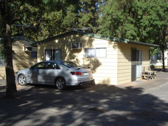 unser Cabin auf dem Campingplatz...