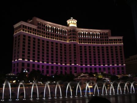 Wasserspiele vor dem Bellagio.