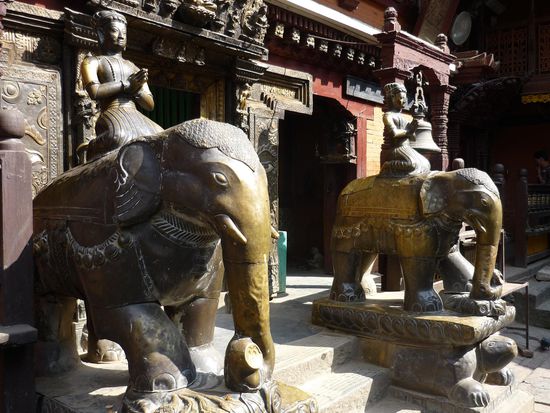 Elefanten im "Goldenen Tempel"