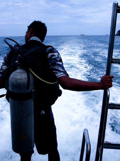 Mein Dive- Master
(An dieser Stelle auch ein Dankeschoen an Sophia fuer Ihre Fotos!!!)