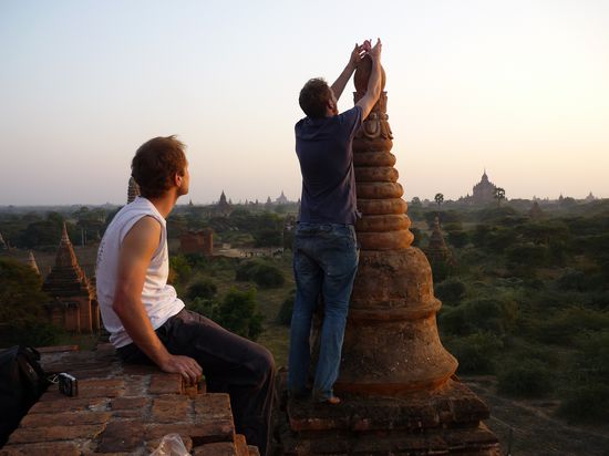 Martins M&amp;M- Maennchen wird in Position gebracht...