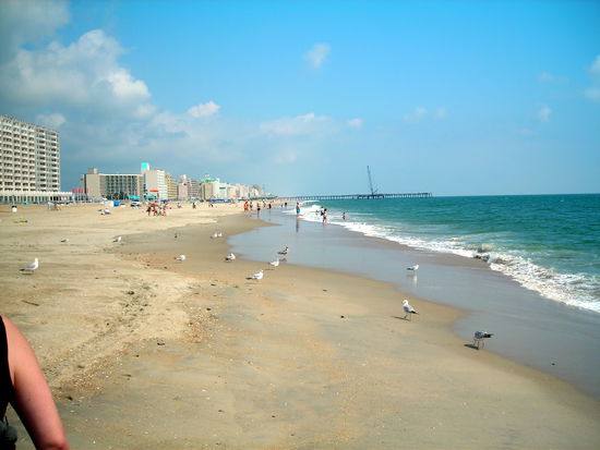Wenig Betrieb am Strand