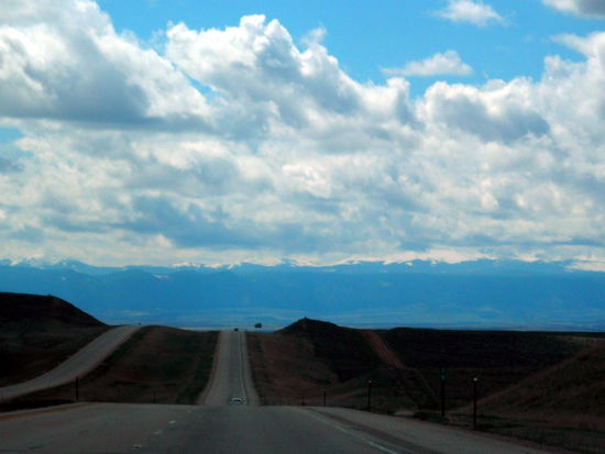 Im Hintergrund die Rockies