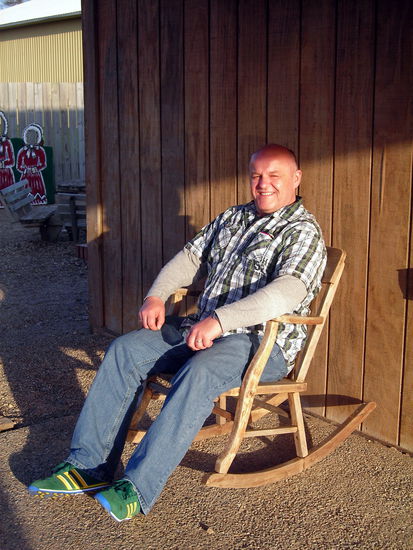 Charles Ingalls hat Feierabend