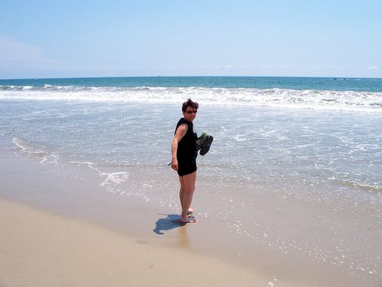 Der Pazifik ist recht frisch für uns verweichlichte Europäer