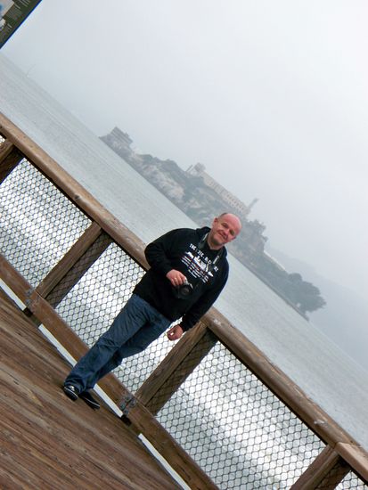 Am Pier mit Alcatraz im Hintergrund