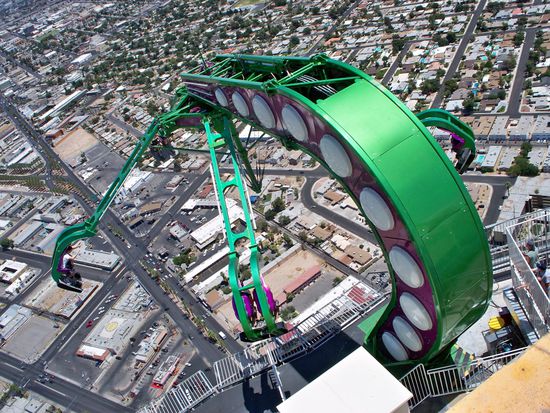 Karussellfahrt in 280m Höhe