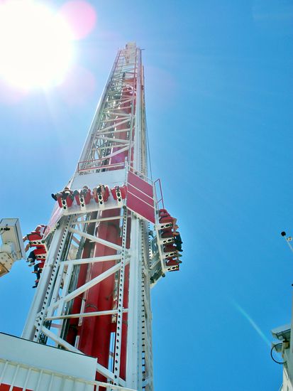 Der Skyshot in der Turmspitze