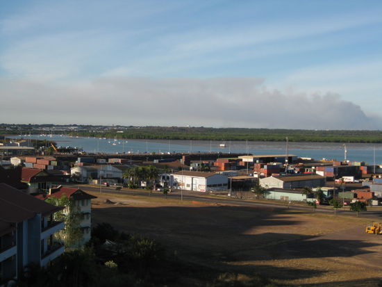 die Aussicht von unseren neuen Wohnung