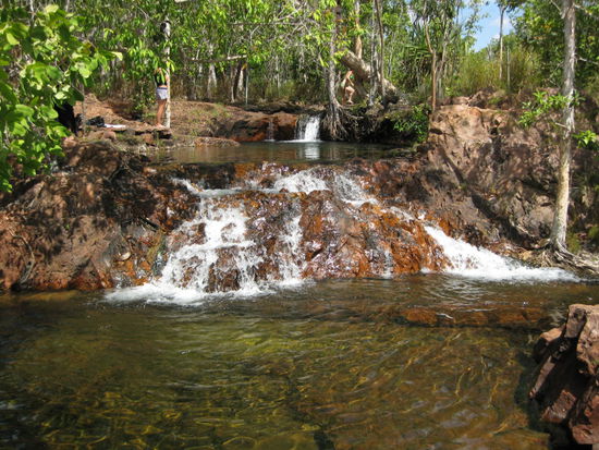 das erste beschwimmbare Wasser im Litchfield-Park.
Was fuer eine Erholung