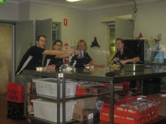 Spass bei der Arbeit im Takeaway