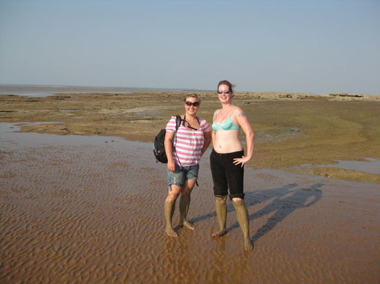 eigentlich wollten wir zum angeln gehen an den Redcliffs, aber irgendwie wars dann mehr ne "Wattwanderung"