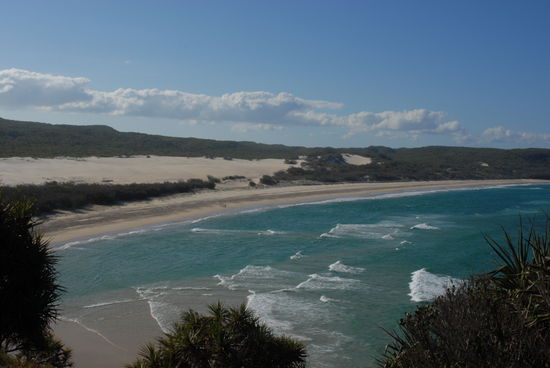 die Aussicht vom "Indian Head" auf Fraser Island
