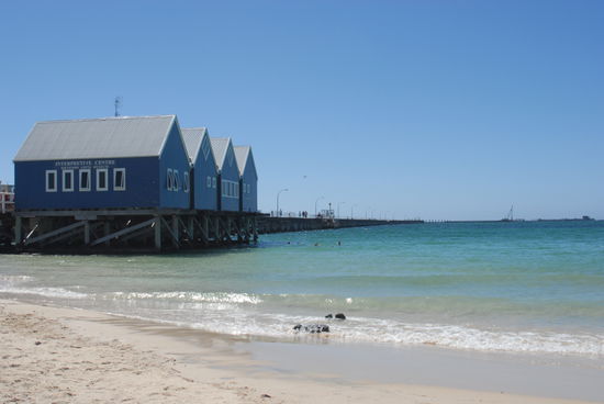 Busselton - das laengste Jetty (Seebruecke) der Welt (1,9km)