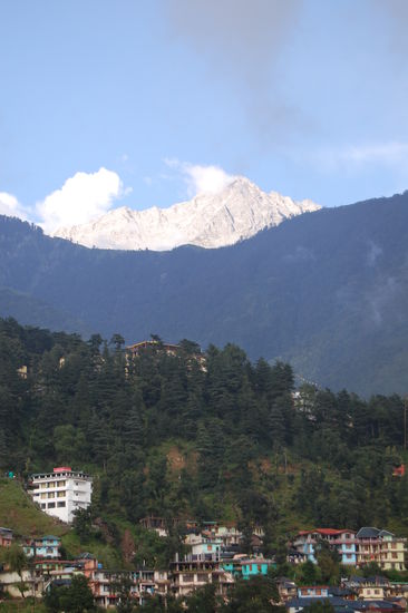 der Blick aus meinem Guesthouse heute morgen. Blauer Himmel, juchuh!!!