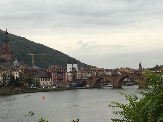 24 Heidelberg - Stadtbrücke mit Heiliggeistkirche