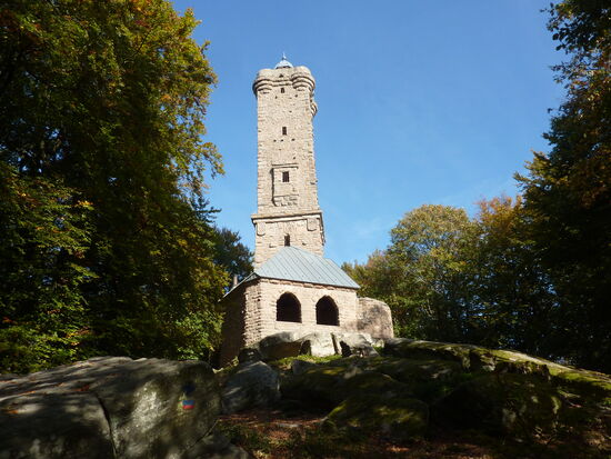 25 Pfälzerwald - Luitpoldturm auf dem Weißenberg - 610 m ü NN