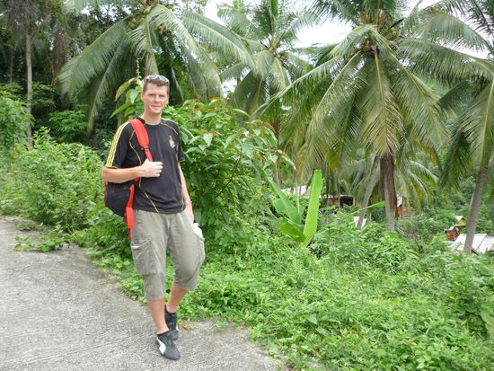 ... endlich bergab, da laesst es sich gut strahlen...