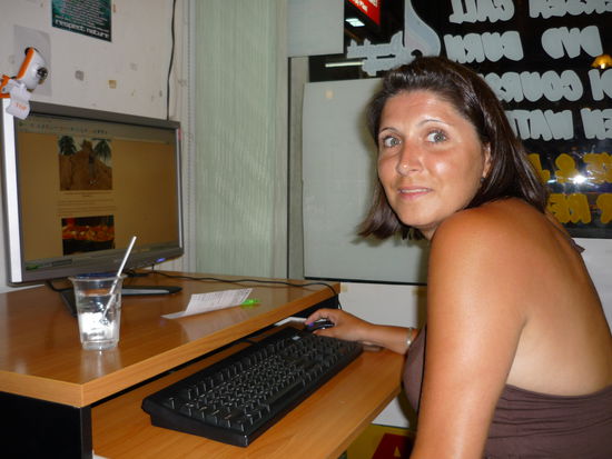 Und hier sind wir bei der Arbeit (also beim Einstellen eines Berichtes!).