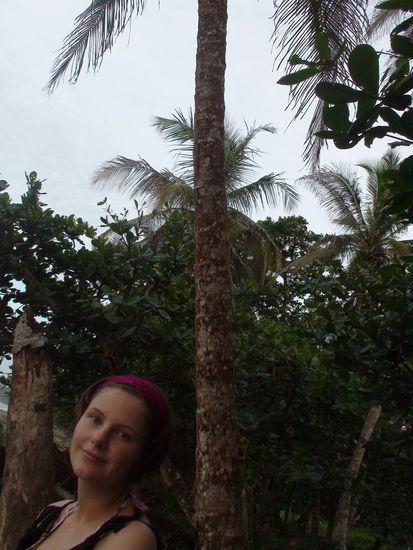 Bettina am Playa Negra.