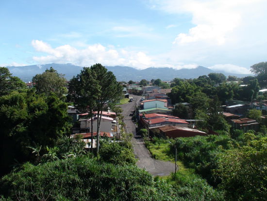 Blick auf San Josè und die Berge dahinter