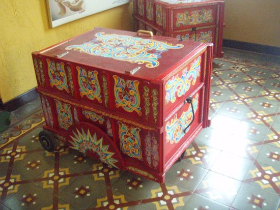 Typischer Ochsenkarren aus Costa Rica